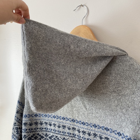 Vintage Route 66 Original Clothing Co Sweater Blue and Grey Zipper with Hood - Picture 7 of 9